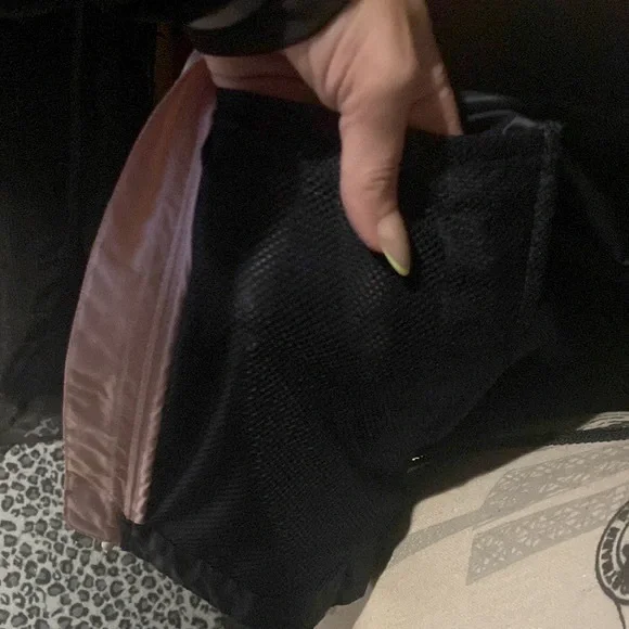 THE NORTH FACE Women’s Windbreaker Navy Blue/Pink/Silver Size Small - Picture 9 of 13